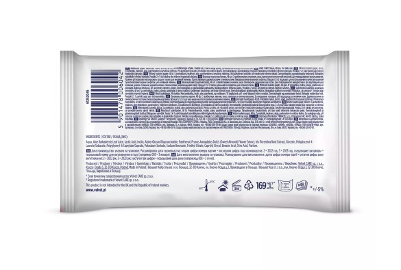 Papier toaletowy nawilżany Velvet Moist Intima 48 szt.